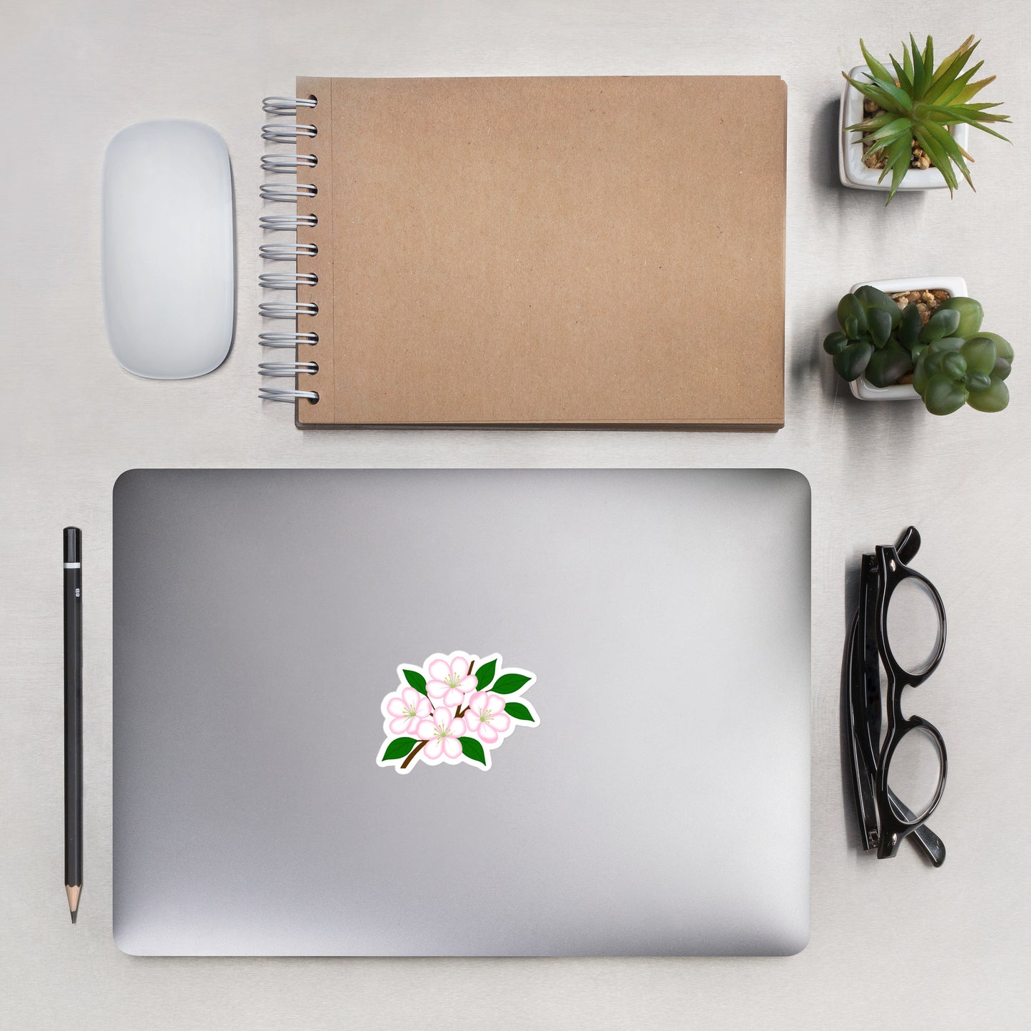Apple Blooms Kiss-Cut Sticker