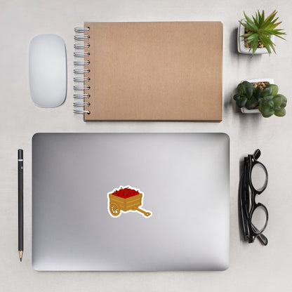 Apple Cart Kiss-Cut Sticker