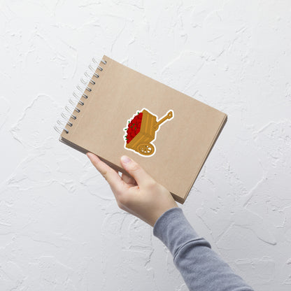 Apple Cart Kiss-Cut Sticker