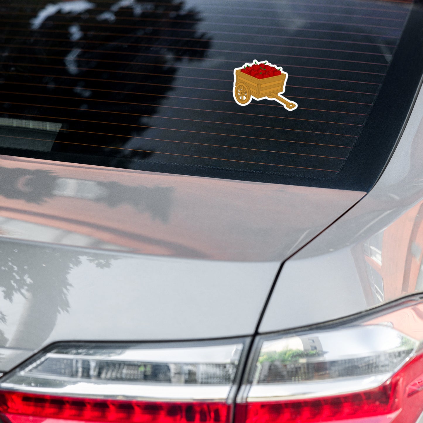 Apple Cart Kiss-Cut Sticker