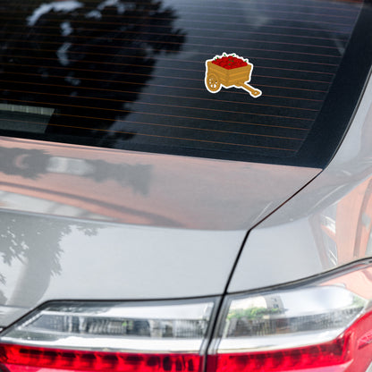 Apple Cart Kiss-Cut Sticker