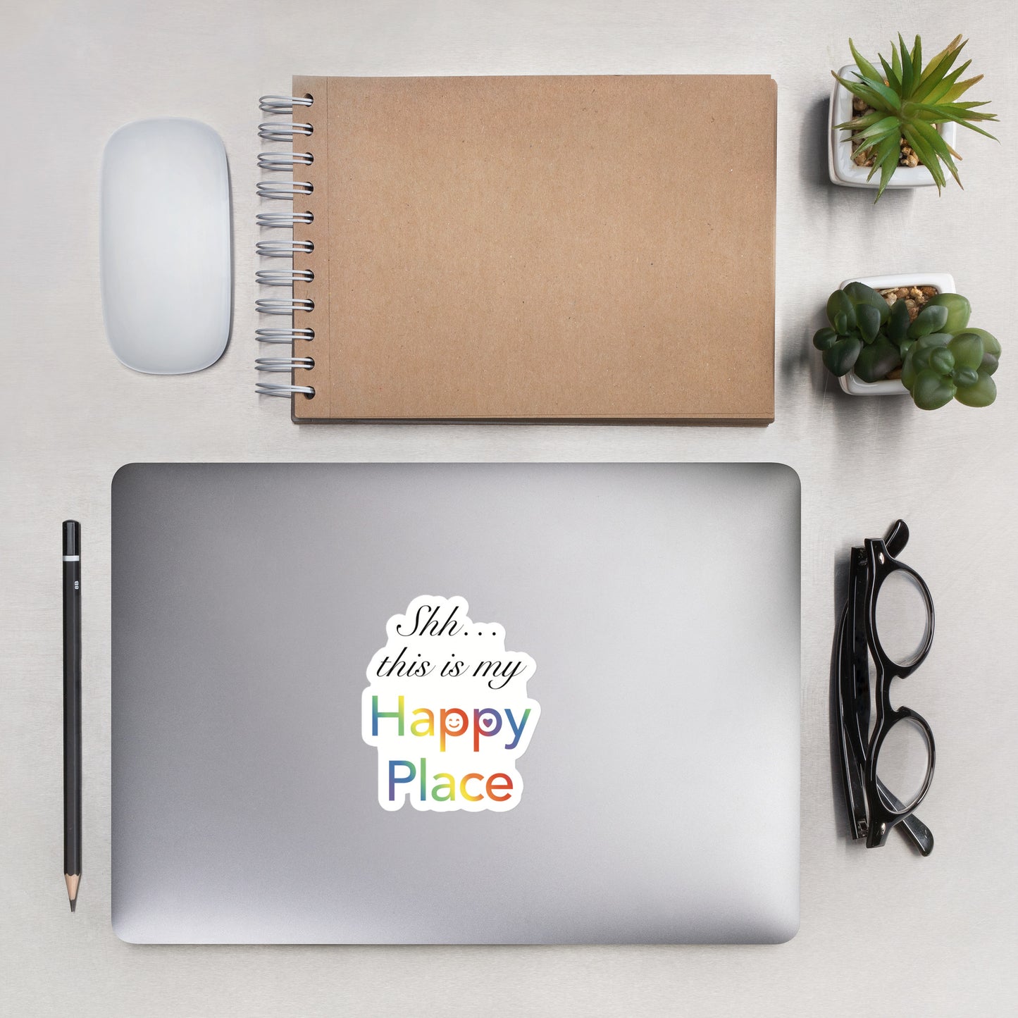 Shh… This Is My Happy Place Kiss-Cut Sticker