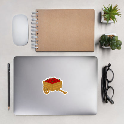 Apple Cart Kiss-Cut Sticker