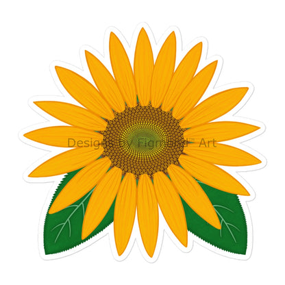 Sunflower Kiss-Cut Sticker