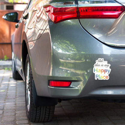 Shh… This Is My Happy Place Kiss-Cut Sticker