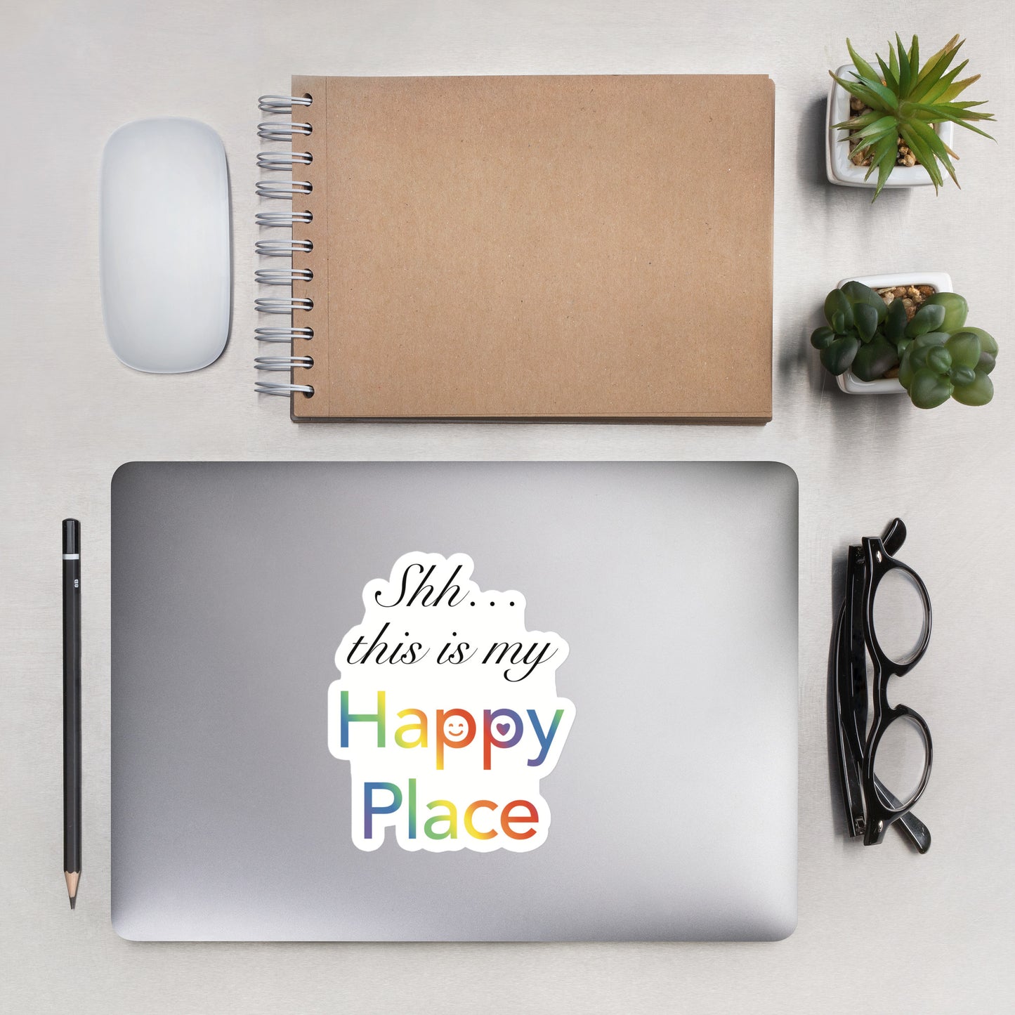 Shh… This Is My Happy Place Kiss-Cut Sticker