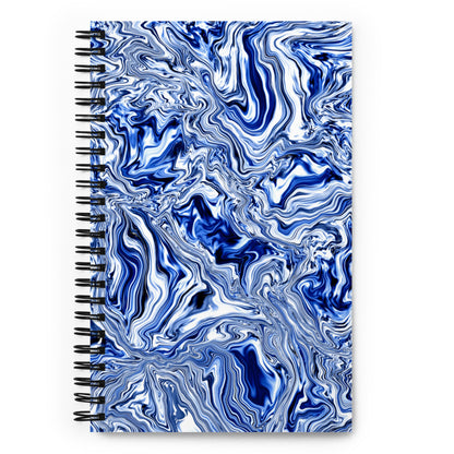 Blue Marble Spiral Notebook, 5.5 x 8.5 Inches, Dotted Pages