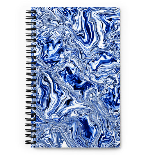 Blue Marble Spiral Notebook, 5.5 x 8.5 Inches, Dotted Pages