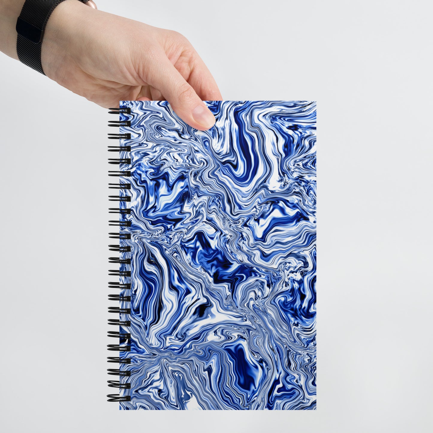 Blue Marble Spiral Notebook, 5.5 x 8.5 Inches, Dotted Pages